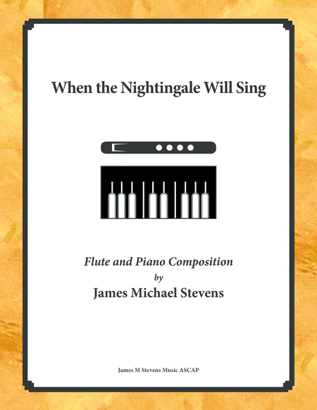 When The Nightingale Will Sing Flute Piano Sheet Music