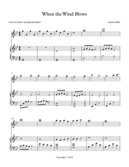 When The Wind Blows I Sheet Music