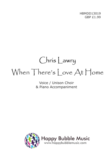 When Theres Love At Home Vocal And Piano Score Sheet Music