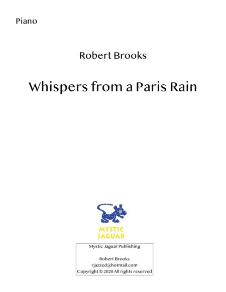 Free Sheet Music Whispers From A Paris Rain