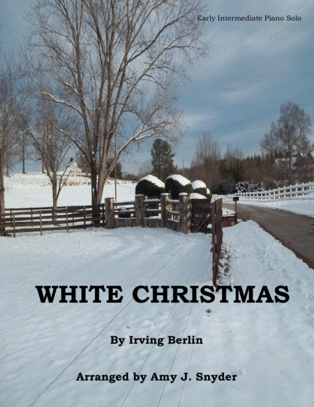 White Christmas Early Intermediate Piano Solo Sheet Music