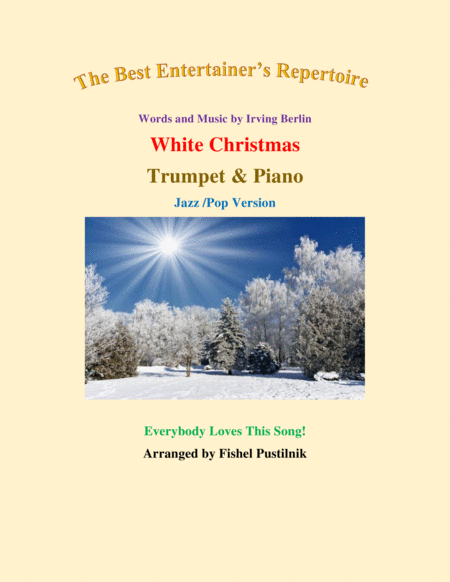 Free Sheet Music White Christmas For Trumpet Piano Jazz Pop Version