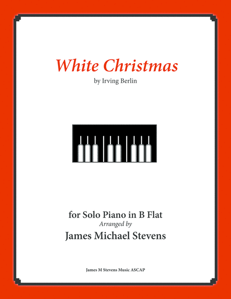 White Christmas Piano Solo In B Flat Sheet Music