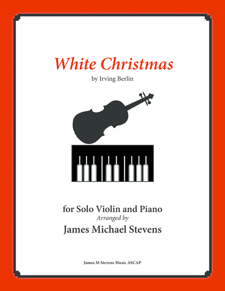 White Christmas Solo Violin Piano Sheet Music