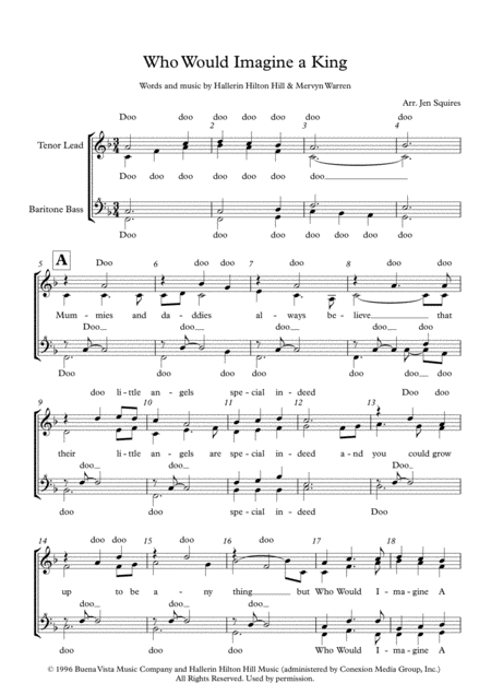 Free Sheet Music Who Would Imagine A King