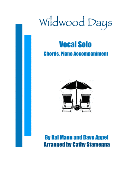 Wildwood Days Vocal Solo Chords Piano Accompaniment Sheet Music