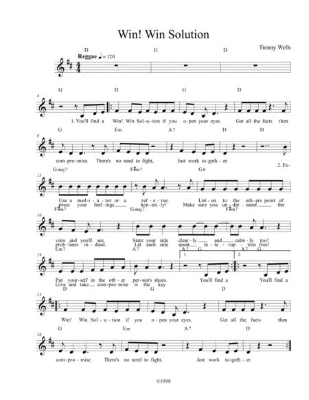 Win Win Solution Sheet Music