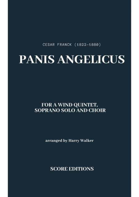 Wind Quintet Panis Angelicus Csar Franck Sheet Music