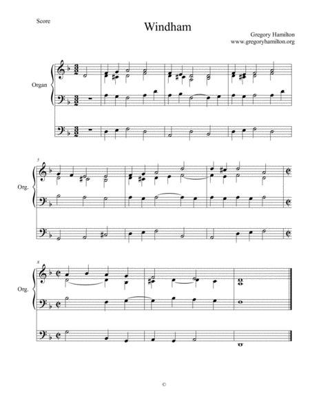 Windham Alternate Harmonization Sheet Music