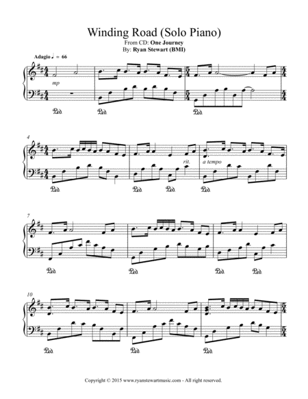 Winding Road Sheet Music