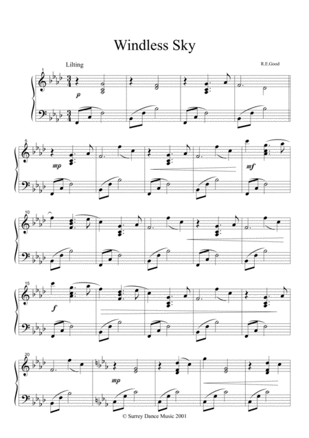 Windless Sky Sheet Music