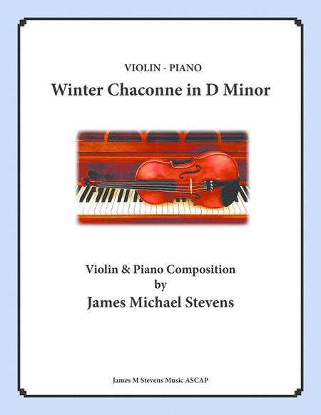 Winter Chaconne In D Minor Violin Piano Sheet Music