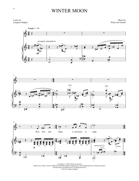 Winter Moon Sheet Music