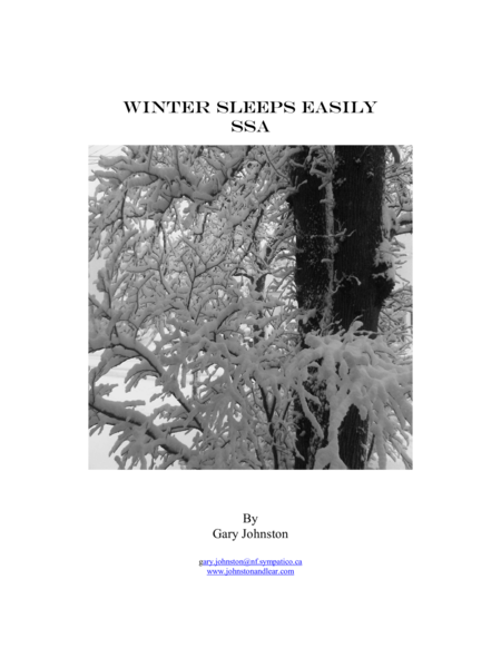 Winter Sleeps Easily Ssa Version Sheet Music