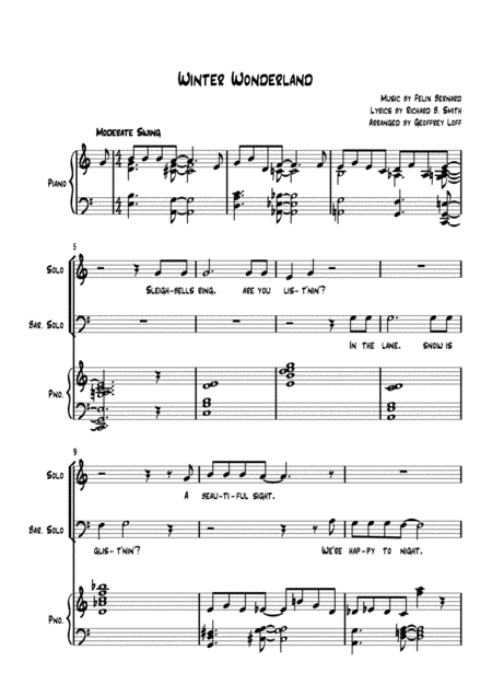 Winter Wonderland Duet Sheet Music