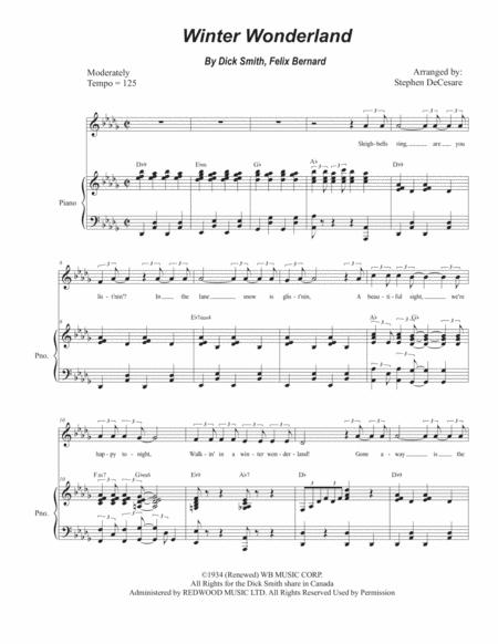 Winter Wonderland Vocal Solo Sheet Music