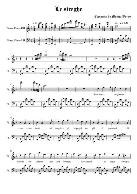 Witchs Sheet Music