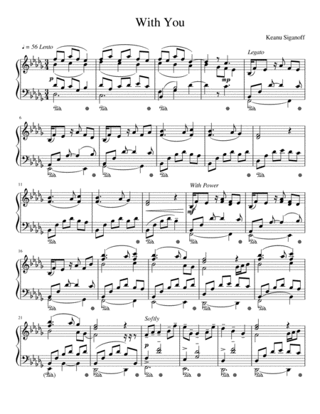 Free Sheet Music With You