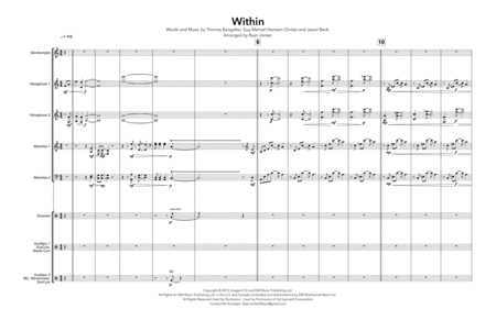 Free Sheet Music Within Daft Punk For Percussion Ensemble