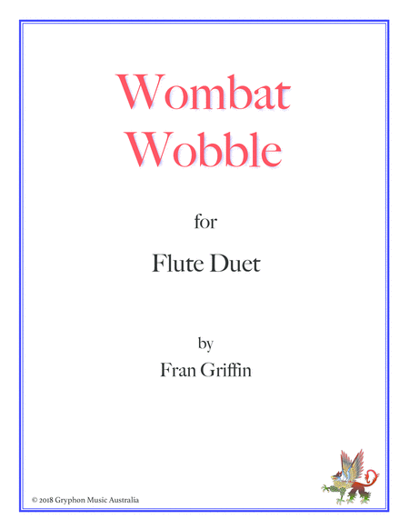 Wombat Wobble For Flute Duet Sheet Music