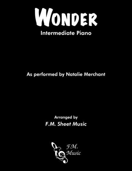 Free Sheet Music Wonder Intermediate Piano