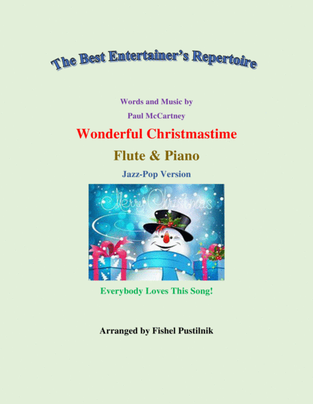 Wonderful Christmastime For Flute And Piano Jazz Pop Version Video Sheet Music