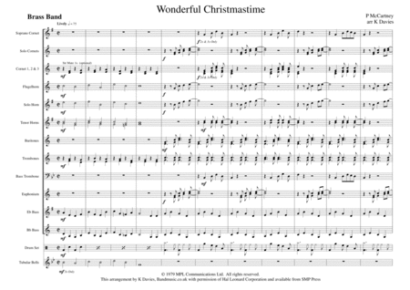 Wonderful Christmastime Sheet Music