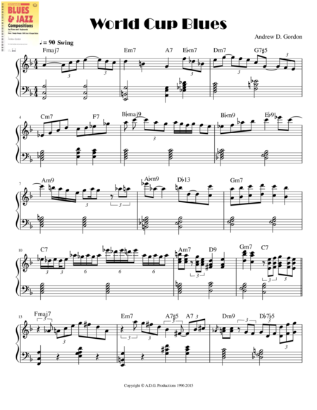 World Cup Blues Sheet Music