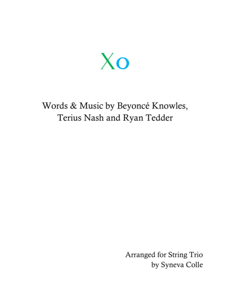 Xo Sheet Music