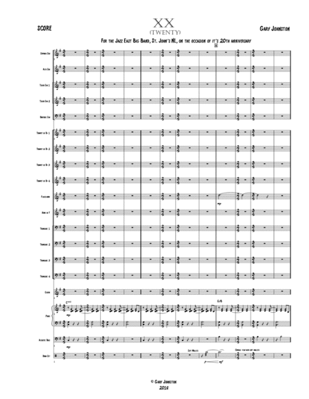 Free Sheet Music Xx Twenty