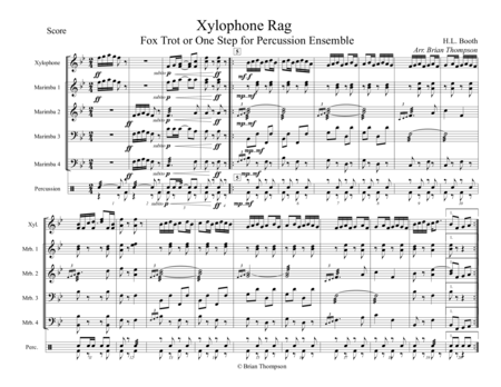 Free Sheet Music Xylophone Rag