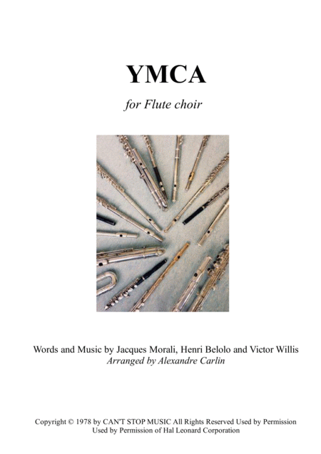 Free Sheet Music Y M C A Flute Choir Or Ensemble