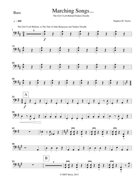 Free Sheet Music Yankee Doodle And Other Marching Songs