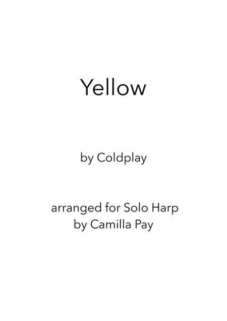 Free Sheet Music Yellow For Solo Harp