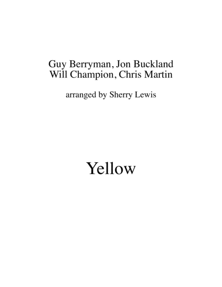 Yellow String Duo For String Duo Sheet Music