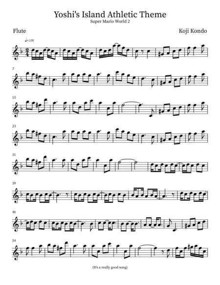 Yoshi Island Athletic Theme Sheet Music