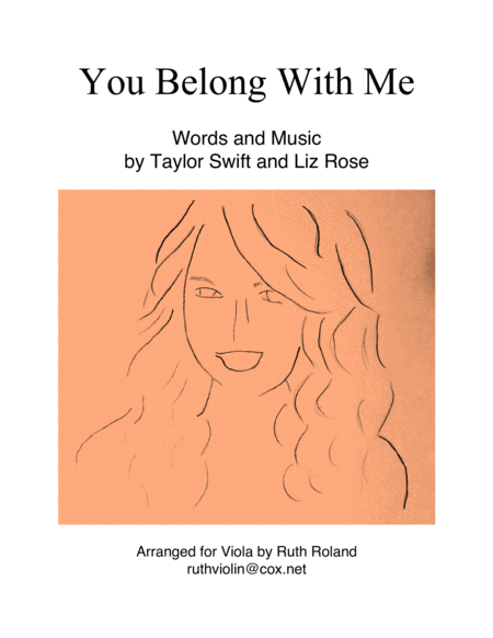 You Belong With Me For Viola Sheet Music