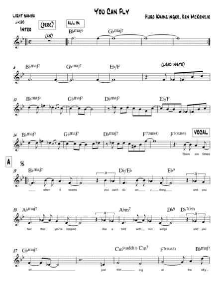 You Can Fly Sheet Music