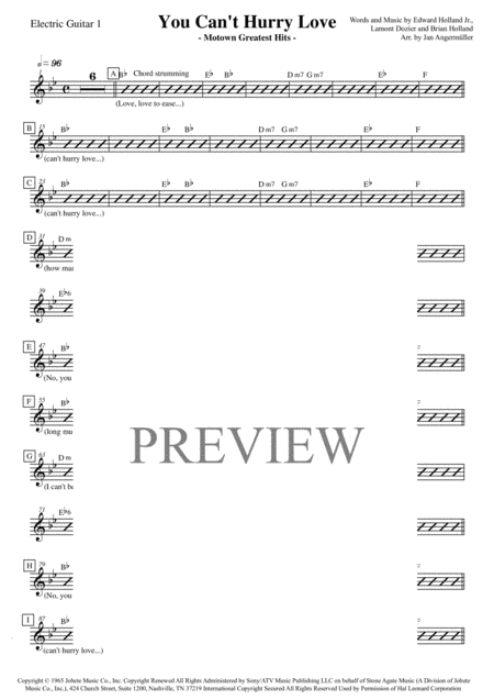 Free Sheet Music You Cant Hurry Love For Jazz Combo W Vocal Transcription Of The Original Supremes Motown Recording