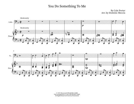 You Do Something To Me Cello And Piano Sheet Music