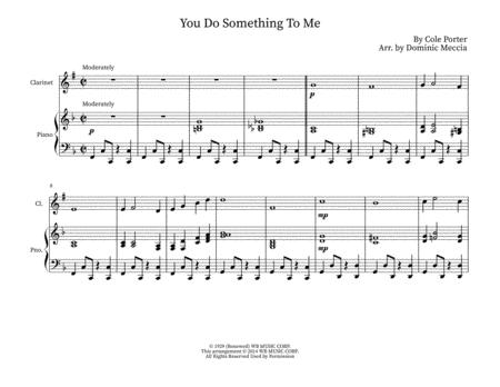 You Do Something To Me Clarinet Bass Clarinet And Piano Sheet Music