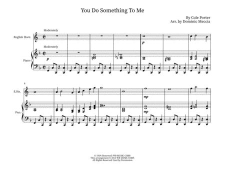 Free Sheet Music You Do Something To Me English Horn And Piano