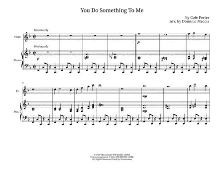 You Do Something To Me Flute And Piano Sheet Music