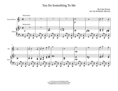 You Do Something To Me French Horn And Piano Sheet Music