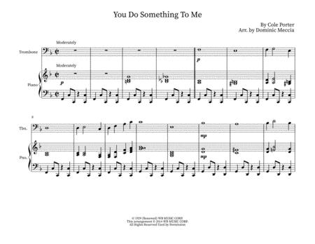 Free Sheet Music You Do Something To Me Trombone And Piano