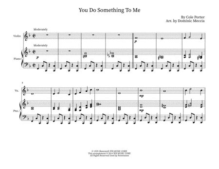 You Do Something To Me Violin And Piano Sheet Music