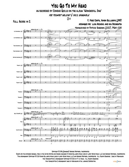 You Go To My Head Conrad Gozzo Full Score Set Of Parts Sheet Music