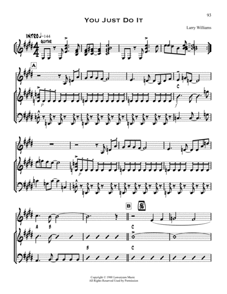 Free Sheet Music You Just Do It