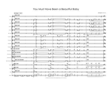 You Must Have Been A Beautiful Baby Dean Martin Version Sheet Music