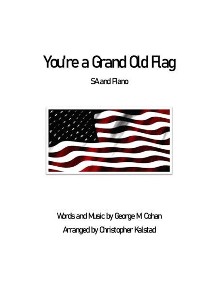 You Re A Grand Old Flag Sa And Piano Sheet Music